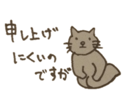 Cat with the daily conversation sticker #4621145