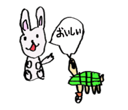 Good friend of The Hare and the Tortoise sticker #4621291