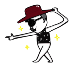 Jumping Man sticker #4622887