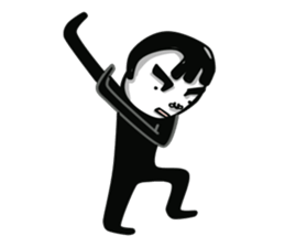 Jumping Man sticker #4622890