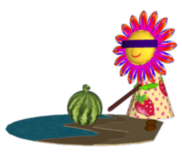 Hima-chan pounding action stickers sticker #4622974