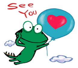 Frogzilla sticker #4623156