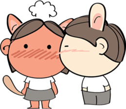 Nu meaw & Noom tai sticker #4624800