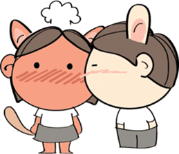 Nu meaw & Noom tai sticker #4624800