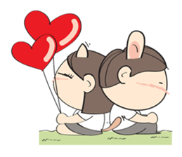 Nu meaw & Noom tai sticker #4624801