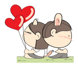 Nu meaw & Noom tai sticker #4624801