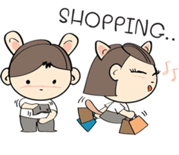 Nu meaw & Noom tai sticker #4624805