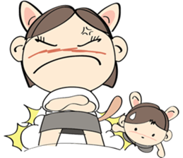 Nu meaw & Noom tai sticker #4624808