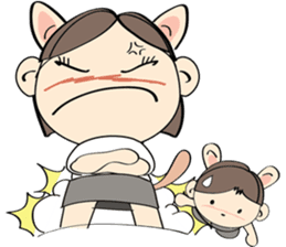 Nu meaw & Noom tai sticker #4624808