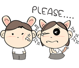 Nu meaw & Noom tai sticker #4624811