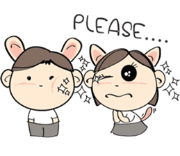 Nu meaw & Noom tai sticker #4624811