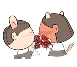Nu meaw & Noom tai sticker #4624813