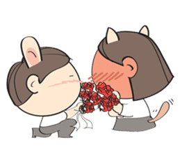 Nu meaw & Noom tai sticker #4624813