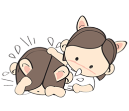 Nu meaw & Noom tai sticker #4624814