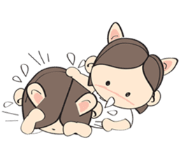 Nu meaw & Noom tai sticker #4624814