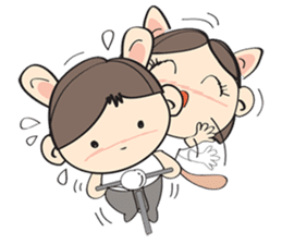 Nu meaw & Noom tai sticker #4624817