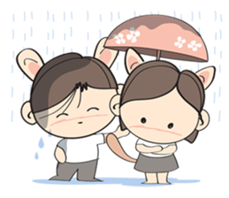 Nu meaw & Noom tai sticker #4624819