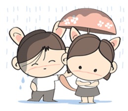 Nu meaw & Noom tai sticker #4624819