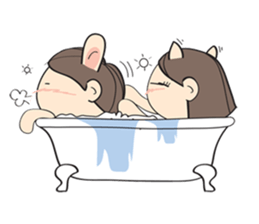 Nu meaw & Noom tai sticker #4624820