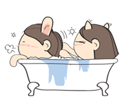 Nu meaw & Noom tai sticker #4624820