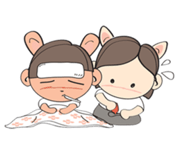 Nu meaw & Noom tai sticker #4624822