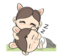 Nu meaw & Noom tai sticker #4624824