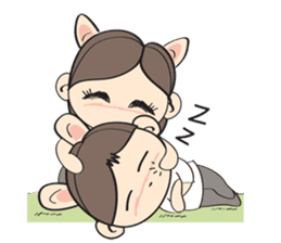 Nu meaw & Noom tai sticker #4624824