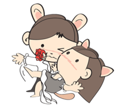 Nu meaw & Noom tai sticker #4624827