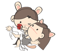 Nu meaw & Noom tai sticker #4624827