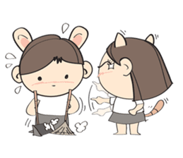 Nu meaw & Noom tai sticker #4624829