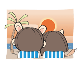 Nu meaw & Noom tai sticker #4624831