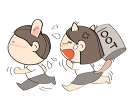 Nu meaw & Noom tai sticker #4624834