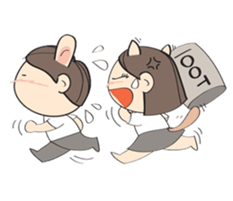 Nu meaw & Noom tai sticker #4624834