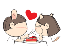 Nu meaw & Noom tai sticker #4624835