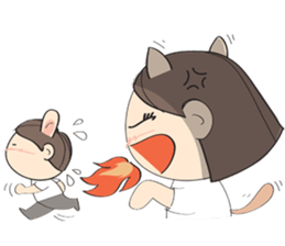 Nu meaw & Noom tai sticker #4624839