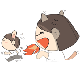 Nu meaw & Noom tai sticker #4624839