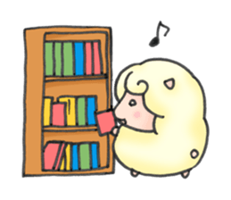 Hitsuji Library 2 sticker #4624876