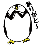 Egg-shaped penguins sticker #4625388