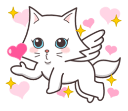 cute cat small snow(Frozen conversation) sticker #4625489