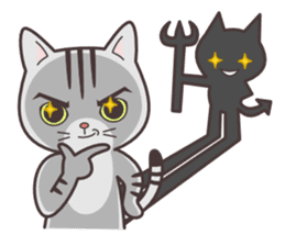 cute cat small snow(Frozen conversation) sticker #4625490