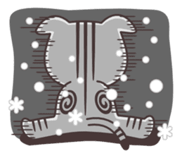 cute cat small snow(Frozen conversation) sticker #4625491