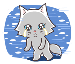 cute cat small snow(Frozen conversation) sticker #4625492