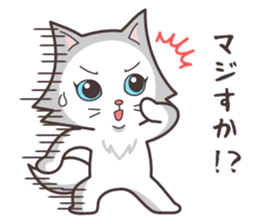 cute cat small snow(Frozen conversation) sticker #4625493