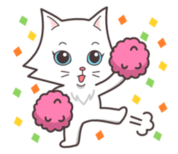 cute cat small snow(Frozen conversation) sticker #4625494