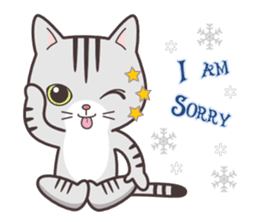 cute cat small snow(Frozen conversation) sticker #4625498