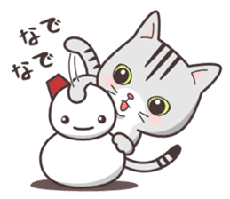 cute cat small snow(Frozen conversation) sticker #4625503