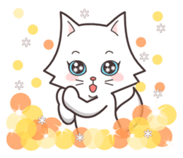 cute cat small snow(Frozen conversation) sticker #4625504