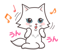 cute cat small snow(Frozen conversation) sticker #4625506