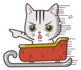 cute cat small snow(Frozen conversation) sticker #4625507