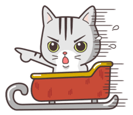 cute cat small snow(Frozen conversation) sticker #4625507